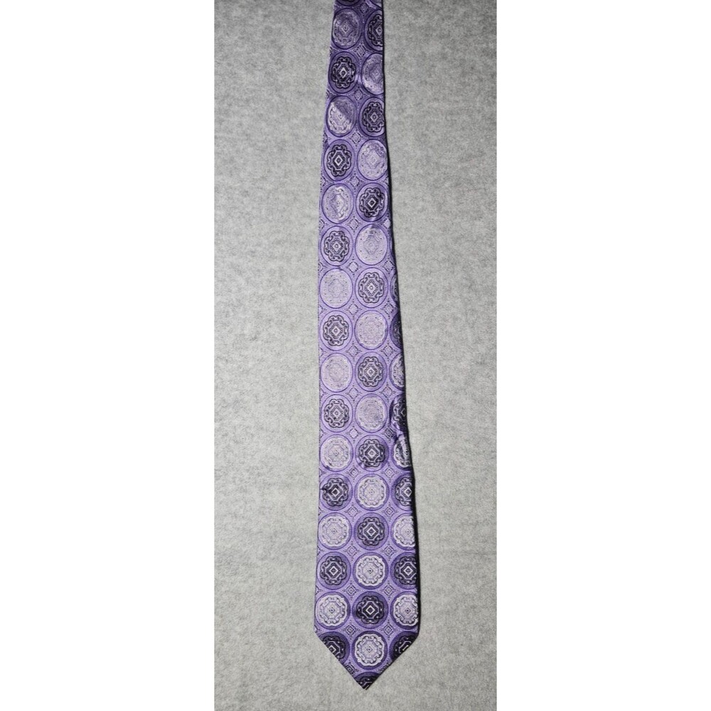 Steve Harvey Collection Men’s Tie 58" Purple Lavender Silk Necktie